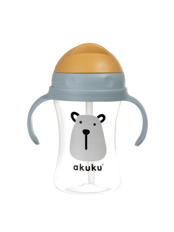 Akuku Cup with flip-top straw 300 ml  BEAR