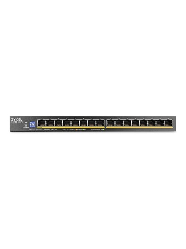 Zyxel ZyXEL GS1100-16EPS 16-Port Gigabit Unman. Switch m. DIP Sel.