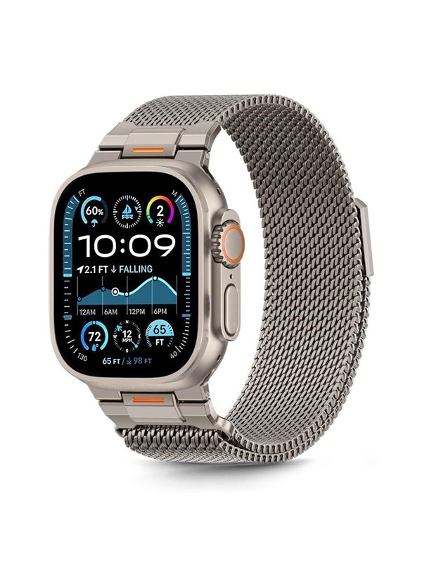 Tech-Protect Milano Vanguard Bracelet for Apple Watch 44  45  46  49 mm - Titanium