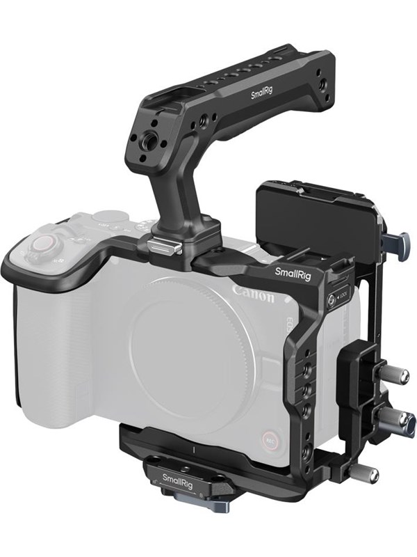 Image of SmallRig 6381 HawkLock Quick Release Cage Kit with V-Mount Battery Plate for Canon EOS R6 V