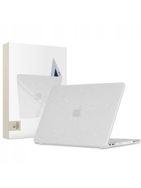 Tech-Protect SmartShell Case for MacBook Neo 13 2026 -Transparent Glitter