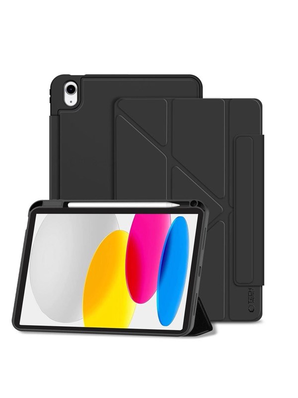 Tech-Protect SC Pen Origami Case for iPad 109 2022  2025 - Black