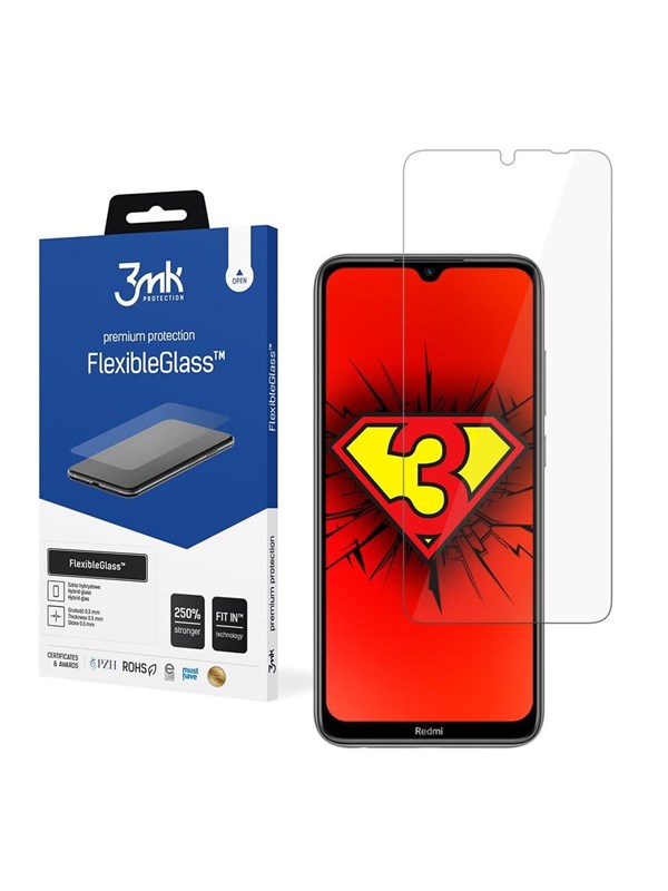 Image of 3mk FlexibleGlass Hybrid Glass on Xiaomi Redmi Note 8T