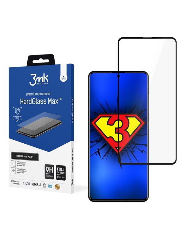 3mk 9H HardGlass Max Glass for Samsung Galaxy A51 / A52 / A52 5G / A52s 5G