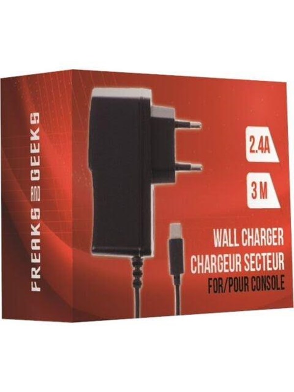 Trade Invaders AC-Netzteil 5V/2,4A Schwarz für Nintendo Switch/OLED/Lite