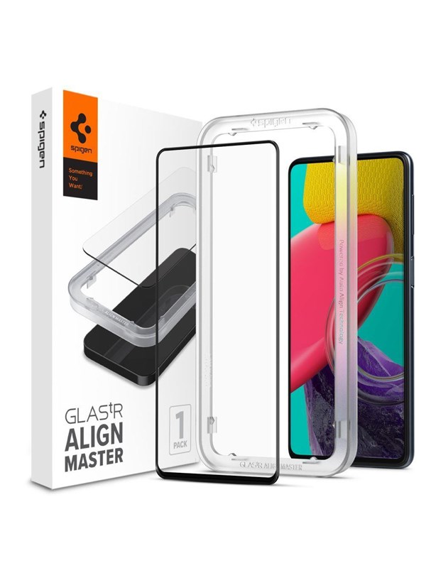 Spigen ALM Glass FC Tempered Glass for Samsung Galaxy M53 5G - Black