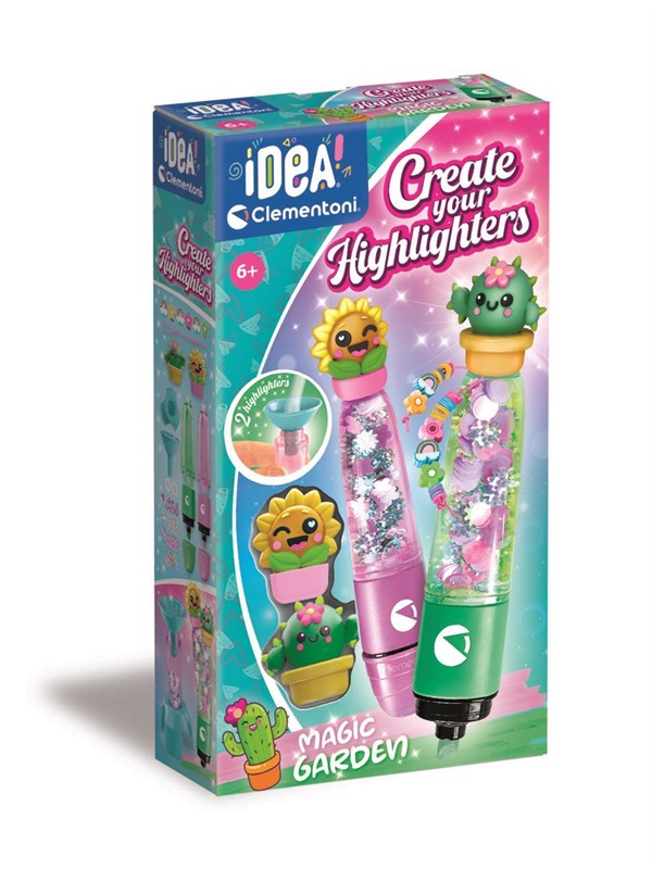 Clementoni Create Your Highlighters Magic Garden (Pack By 2)