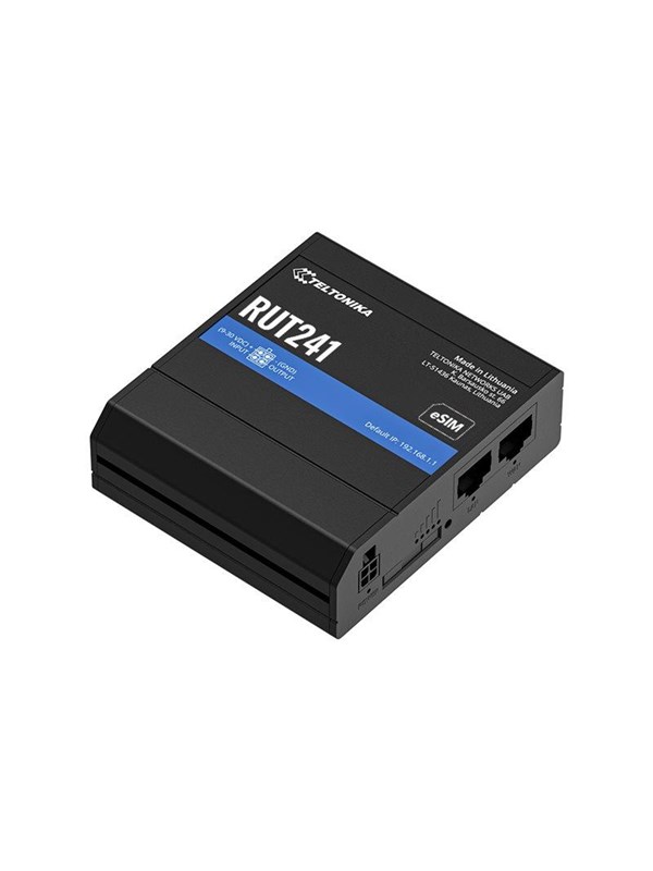 Teltonika RUT241 - wireless router - WWAN - Wi-Fi - 2G 3G 4G - desktop - Wireless router N Standard - 80211n