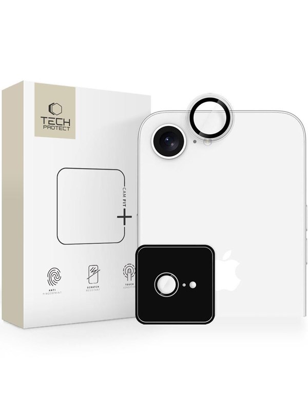 Tech-Protect Camring Fit Lens Cap for iPhone 16e  17e - Transparent
