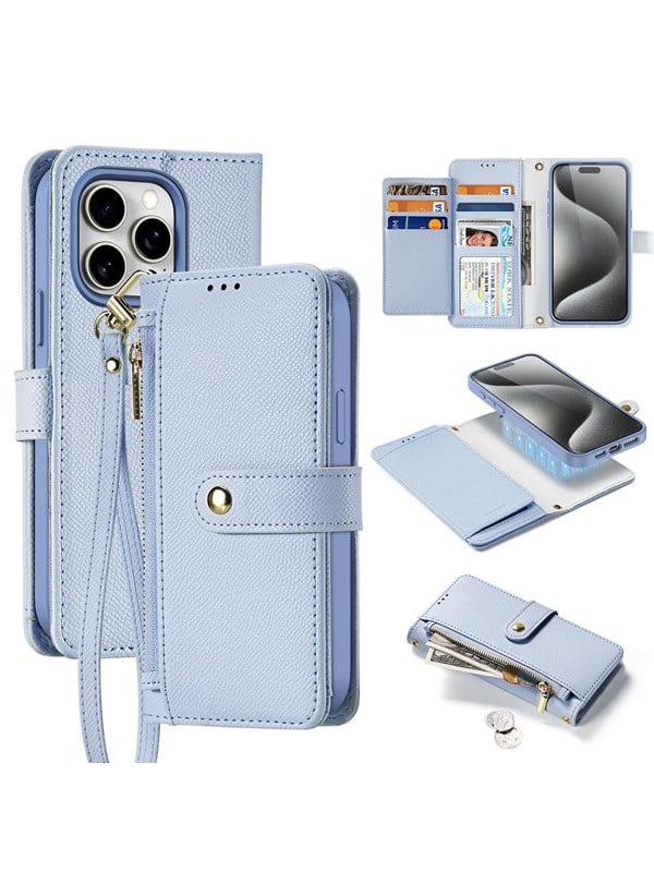 Dux Ducis Lava Leather Case for iPhone 15 Pro - Blue