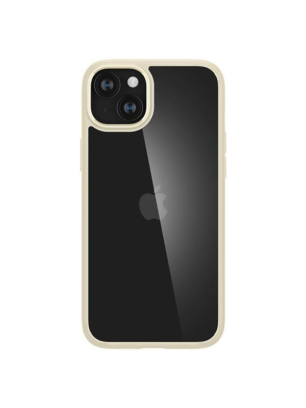 Spigen Crystal Hybrid iPhone 15 Plus Case - Transparent Beige