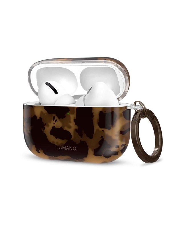 Tech-Protect Lamano Case for AirPods Pro 1  2 - Black  Brown
