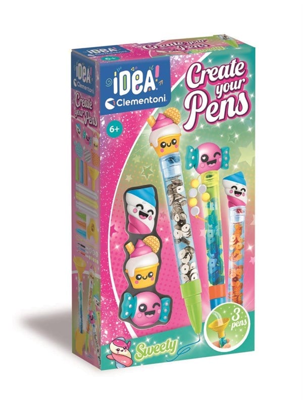 Clementoni Create Your Pens Sweety (Pack By 3)