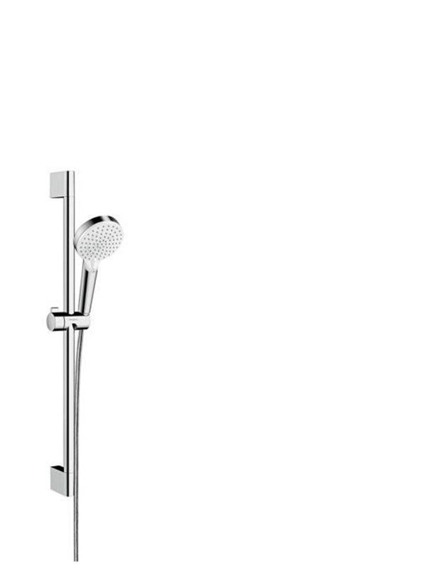 hansgrohe Brausenset Crometta 100 Vario EcoSmart 9l min Unica 650mm weiß chrom 26534400