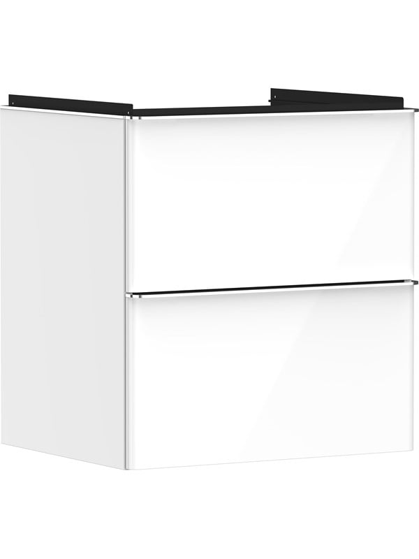 Hansgrohe xelu q vanity unit high gloss white 580475 with 2