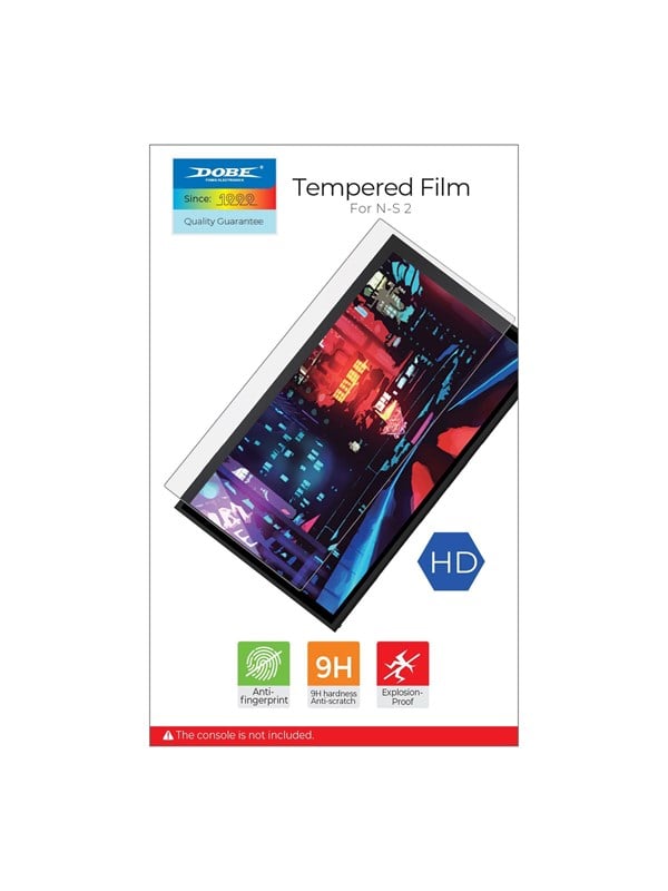 Dobe Temp Glass Screen Protector Switch 2 (2 pack) - Miscellaneous Displayschutzfolie - Nintendo Switch 2