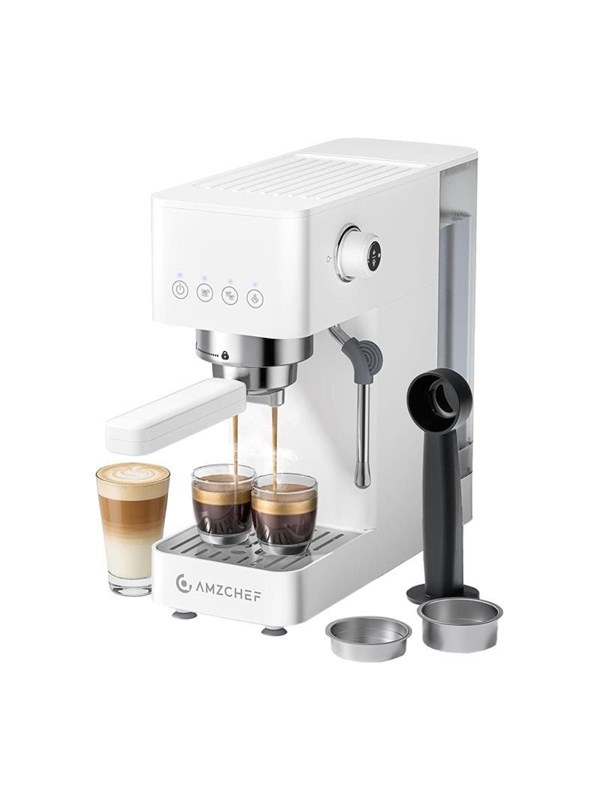 AMZCHEF CE-EM3131-WT Piston Coffee Maker