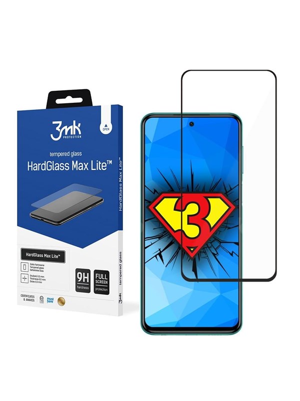 Image of 3mk 9H HardGlass Max Lite glass on Xiaomi Redmi Note 9S
