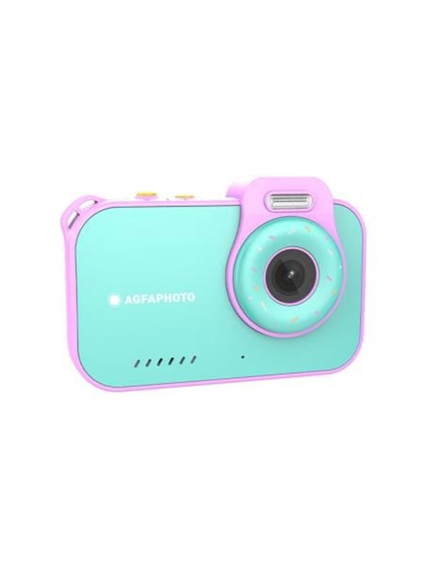 AgfaPhoto Realikids Cam Waterproof 2 12MP Kompakt-Digitalkamera mit kreativen Effekten und Kinderspielen