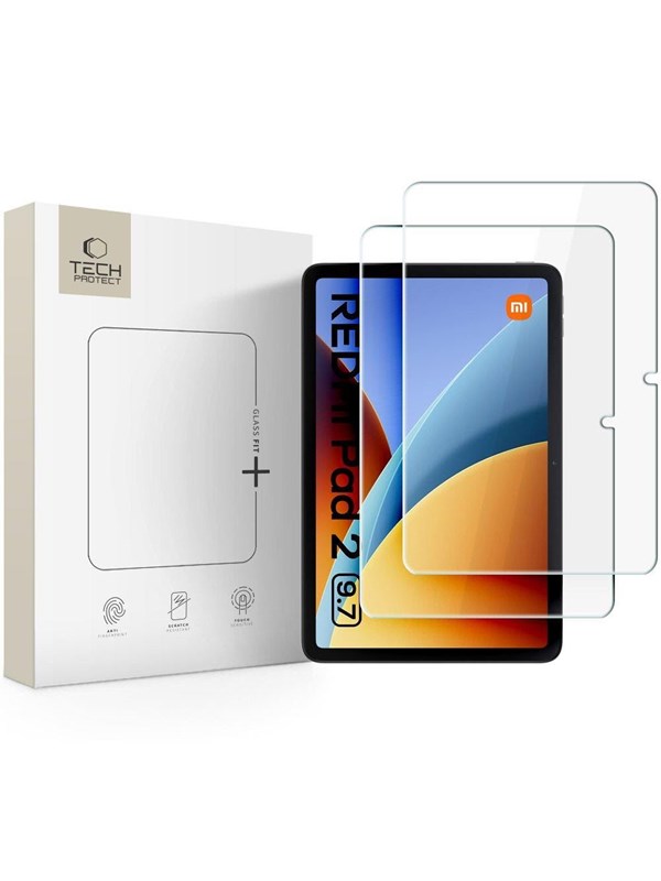 Tech-Protect Glass Fit+ 2-Pack Tempered Glass for Xiaomi Redmi Pad 2 9.7"
