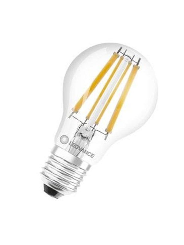 Classic led E27 Birne Fadenlampe Klar 11W 1521lm - 827 Extra Warmweiß Ersatz für 100W - 2700K - Extra Warmweiß - Ledvance
