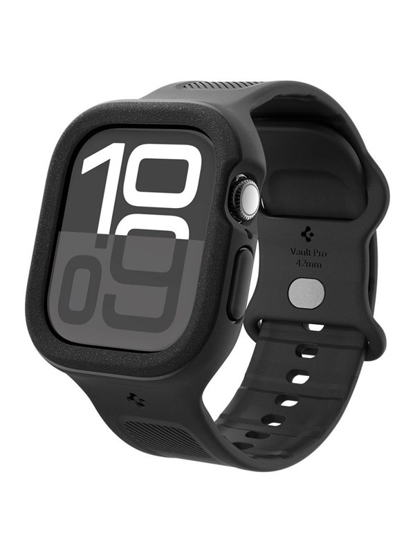 Spigen Caseology Vault Pro Armband für Apple Watch Series 10 / 11 42mm, Mattschwarz ACS09390
