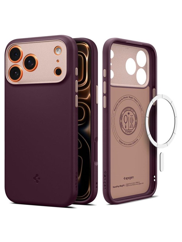 MagSafe Hülle für Apple iPhone 17 Pro Max, Spigen, Caseology Nano Pop, Kirschrot ACS10261