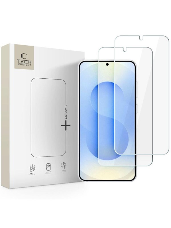 Tech-Protect  GLASS FIT 2-Pack Tempered Glass for Samsung Galaxy S26