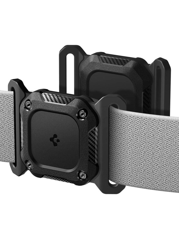 Spigen Tough Armor Halterung für Apple AirTag am Haustierhalsband, Schwarz ACS09780