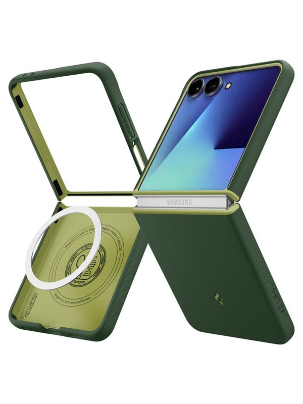 MagSafe Hülle für Samsung Galaxy Z Flip7 F766, Spigen, Caseology Nano Pop, Grün ACS11159