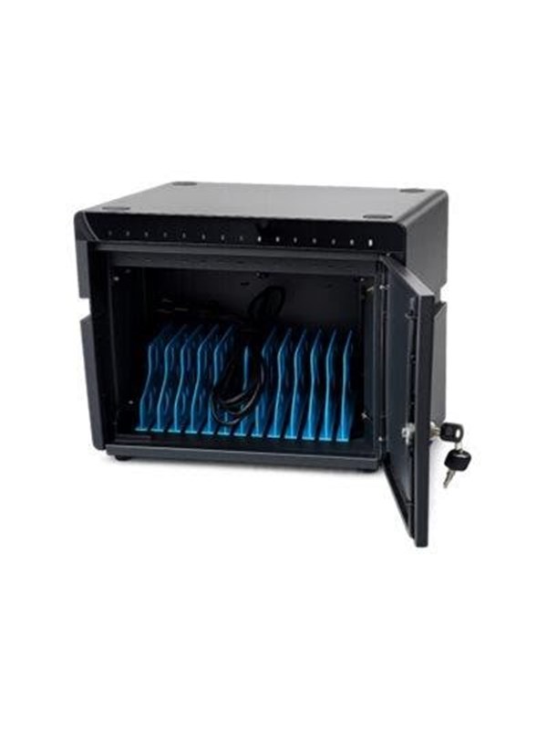 Deltaco cabinet unit - for 10 tablets  mobile phones - black - Max - recommended for