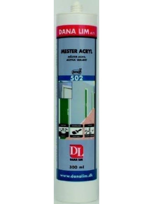 Dana Lim Dichtmasse 502 Acryl 300ml Kartusche weiß