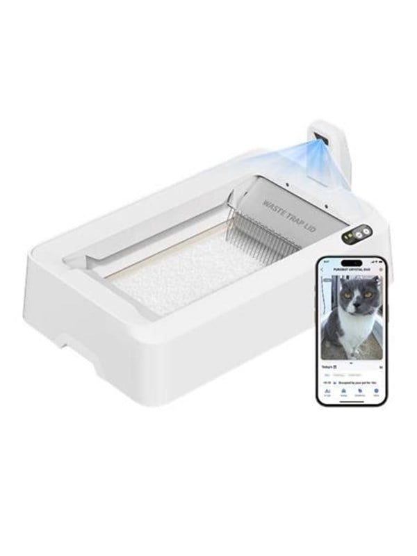 Petkit Selbstreinigende Katzenklo Purobot Crystal Duo Mit Ia-Kamera - Image 2