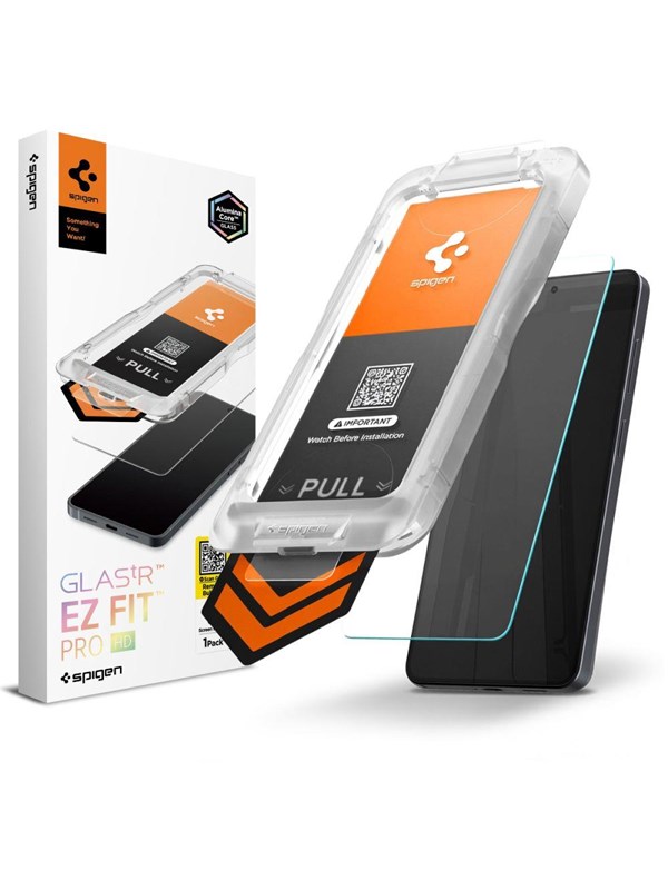 Schutzfolie Spigen GlastR EZ FIT Pro HD für Samsung Galaxy S26 S942, gehärtetes Glas, Full Glue AGL11097