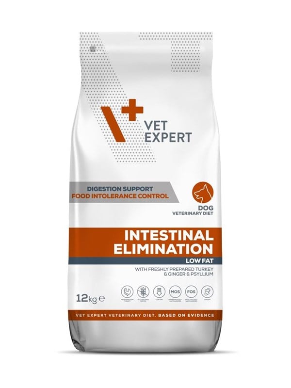 VetExpert Veterinary Diet Intestinal Elimination Low fat Dog - dry dog food - 12kg