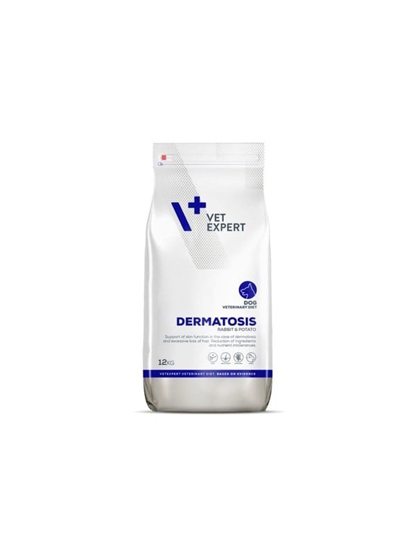 VetExpert Veterinary Diet Dermatosis Dog Kaninchen & Kartoffel - Trockenfutter für Hunde - 12kg