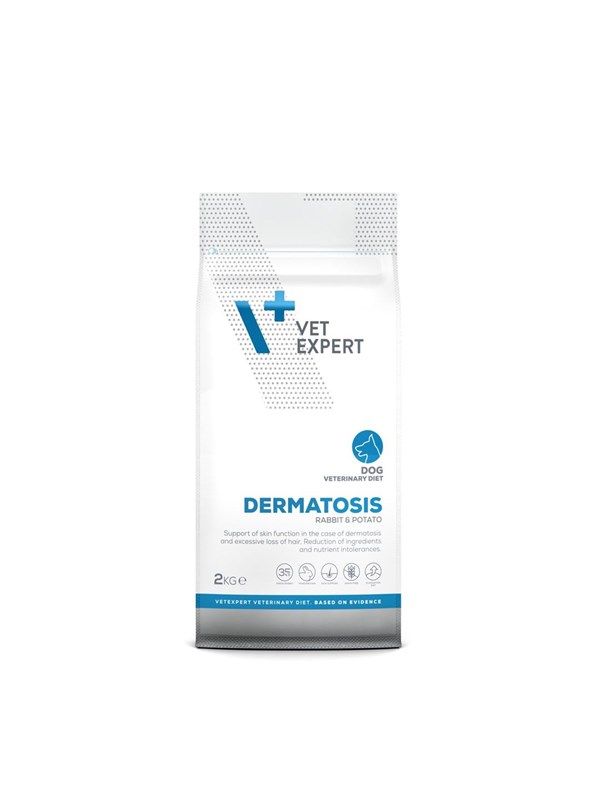 VetExpert Veterinary Diet Dermatosis Dog Kaninchen & Kartoffel - Trockenfutter für Hunde - 2kg