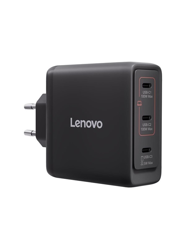 Image of Lenovo power adapter - GaN - USB-C - 100 watt