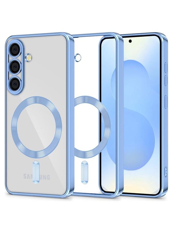 Tech-Protect  MagFlex MagSafe Case for Samsung Galaxy S25 - Clear Blue