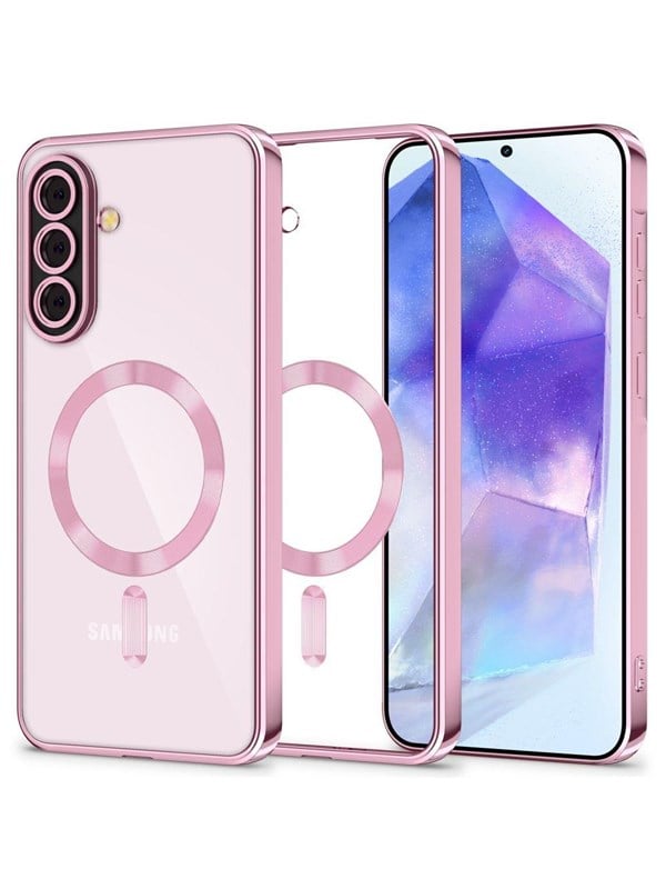 Tech-Protect  MagFlex MagSafe Case for Samsung Galaxy A56 5G - Clear Pink