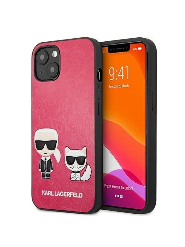 Karl Lagerfeld Ikonik KarlChoupette iPhone 13 mini case - fuchsia