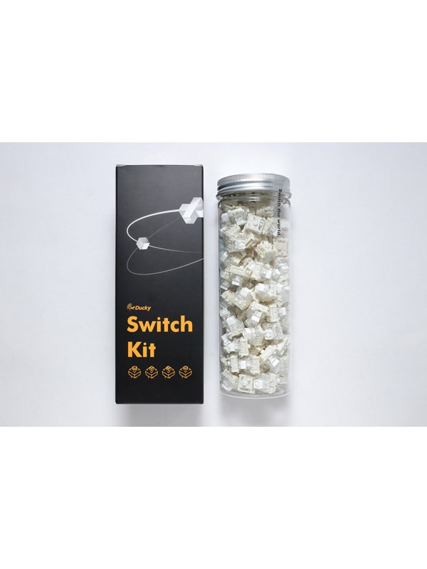 Ducky White - 115 Keycap set - Seamless Double-shot PBT - Nordic Layout