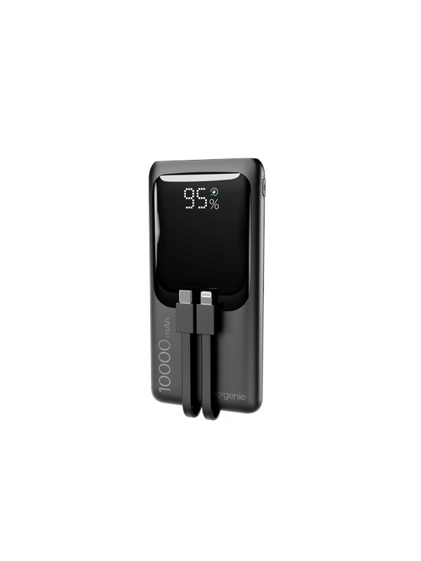 Gembird 20 W Fast charging powerbank with cable Powerbank (Akku) - schwarz - 10000 mAh