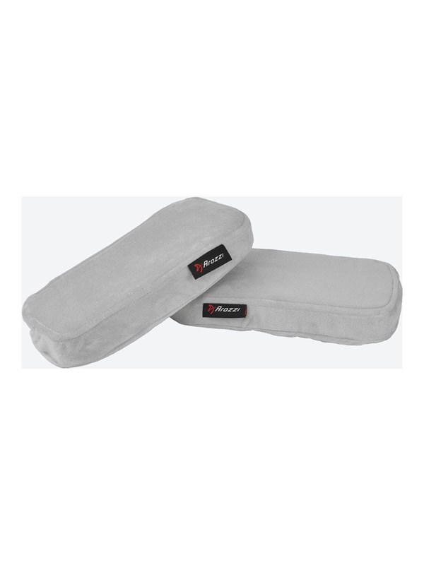 Arozzi Memory Foam Armrest Pads - Grey (pack of 2)