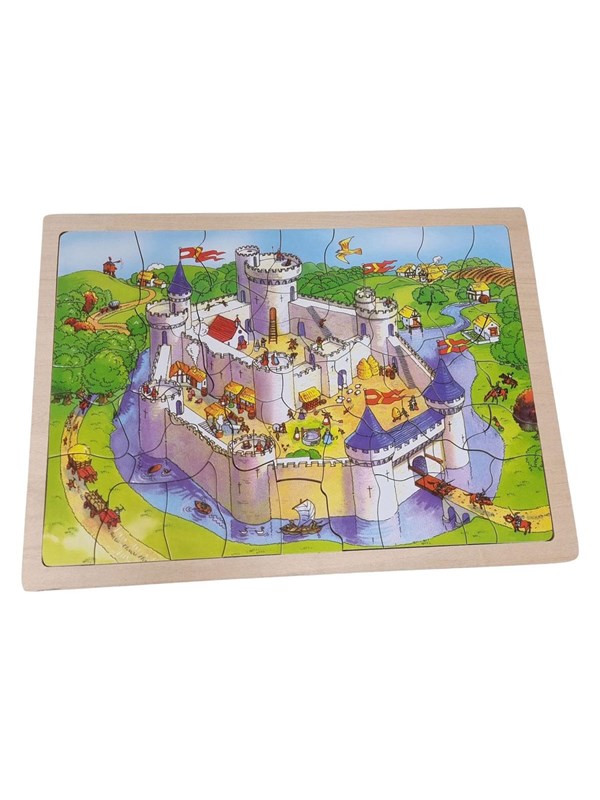 Playwood Wooden Castle Jigsaw Puzzle - 41 pcs Holz
