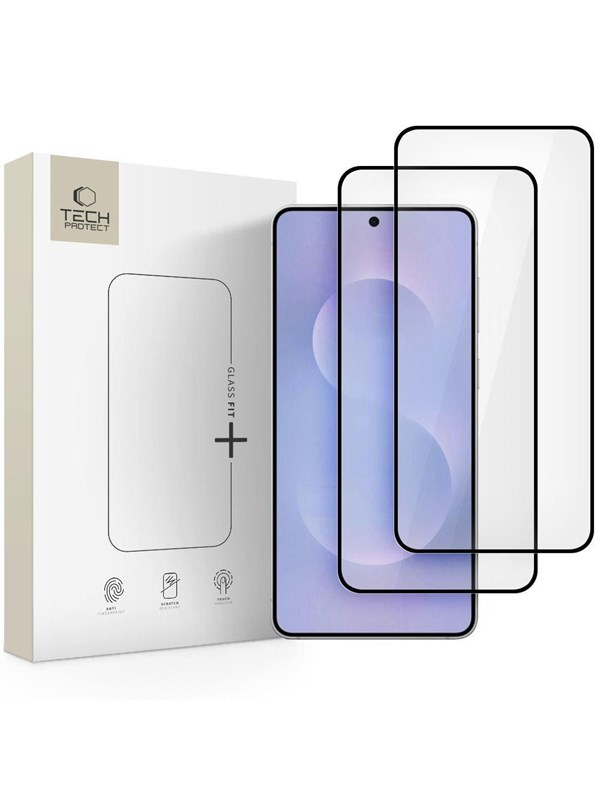 Tech-Protect  Glass Fit 2-pack Tempered Glass for Samsung Galaxy S25 Edge - Clear