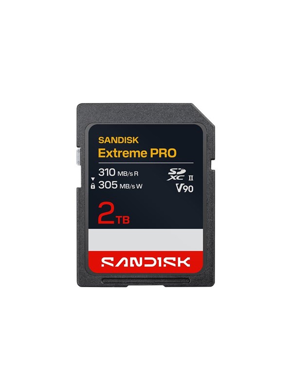 Image of SANDISK Extreme PRO - flash memory card - 2 TB - SDXC UHS-II