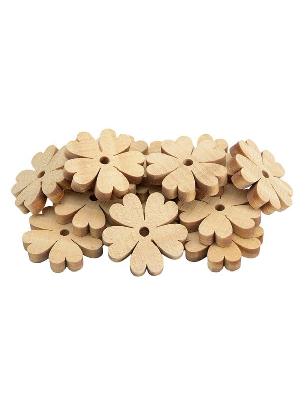 Colorations - Wooden Flower Decoration - 20 pcs