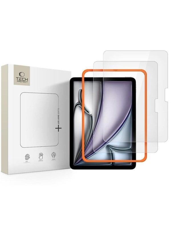 Tech-Protect Easy Set 2-pack Tempered Glass for iPad Air 11 202420252026 - Clear