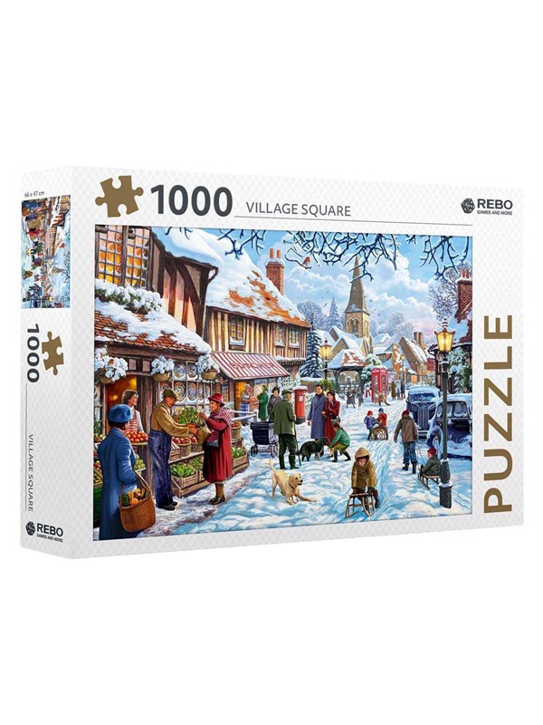 Rebo Publishers Jigsaw puzzle Village Square - 1000 pcs. Boden